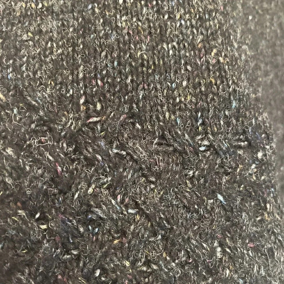 Royal Robins Woman’s Small Wool Blend Black Heather 1/4 Zip Pullover Sweater K5 - Picture 10 of 10